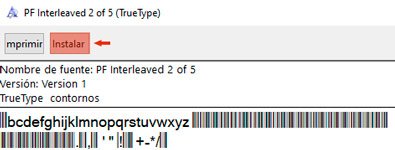 tipografia codigo de barras